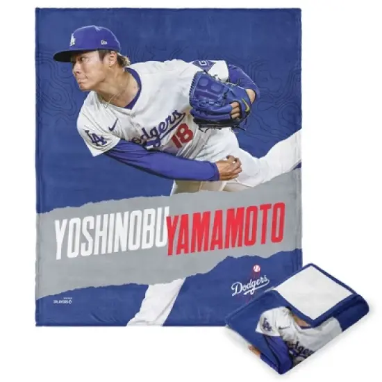 MLB Yoshinobu Yamamoto Player Silk Touch Throw Blanket 50 x 60 Inches image {5}