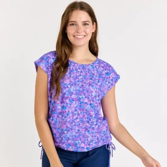 Calypsa Womens Daphne Loose Fit Swim Top image {4}