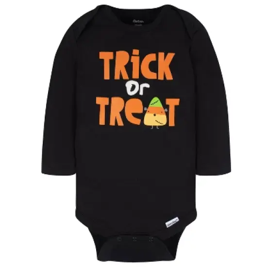 Gerber Baby Halloween Onesies Bodysuits, Trick Or Treat - 3-Pack image {2}
