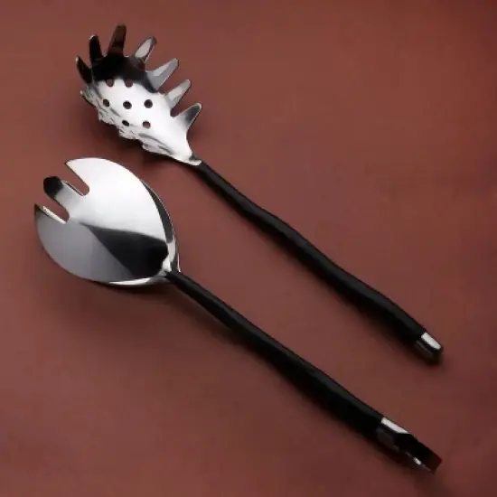 Inox Artisans Tedpole Pasta Server & Spaghetti Tong Set image {1}