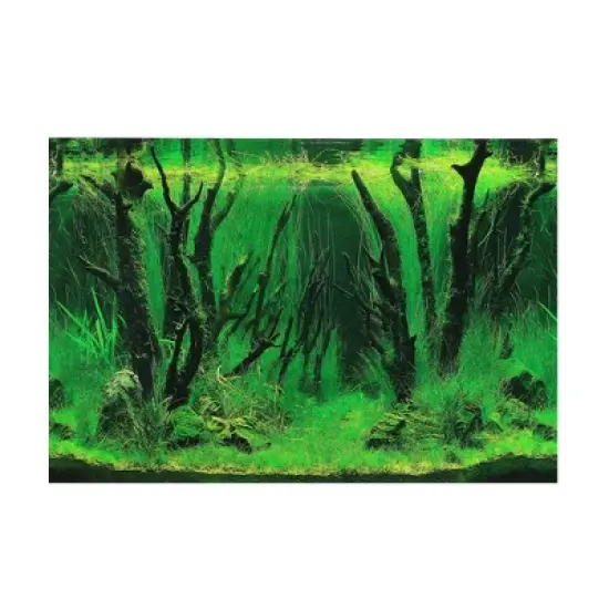 Unique Bargains Double-sided Aquarium Fish Tank Background Poster 1 Pc image {6}