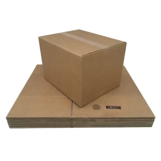 UBMOVE 10 Medium Cardboard Moving Boxes 18" x 14" x12" image {3}