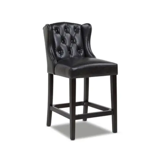 Jennifer Taylor Home Richmond 26" Armless Wingback Tufted Counter Height Bar Stool image {3}