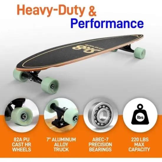 SereneLife Canadian Maple Deck Skateboard - Durable and Smooth Ride image {4}