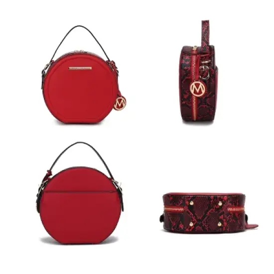 MKF Collection Mallory Crossbody Bag Vegan Leather Spacious & Stylish Handbag Purse by Mia K image {6}