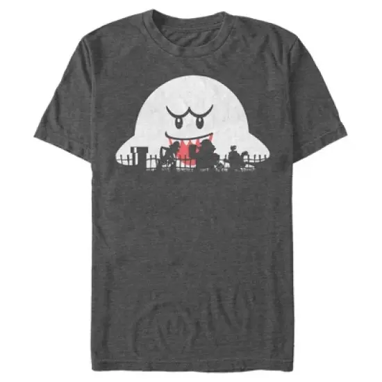 Men's Nintendo Halloween Boo Silhouettes T-Shirt image {2}