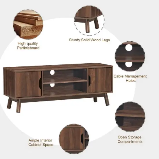 Costway 47" TV Stand Entertainment Media Center Console image {6}