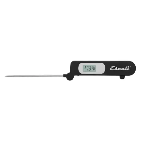 Escali Folding Digital Thermometer: Stainless Steel, Black, Kitchen & Refrigerator Use, -49 to 392&deg;F, Battery Included image {11}