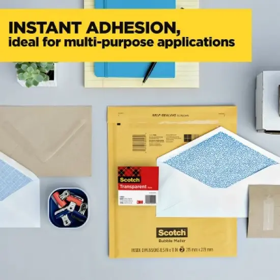 Scotch&reg; Transparent Tape, 3/4 in. x 275 in., 4 Dispensers/Pack: Gift Wrap & Packing Tape, Clear, Plastic, Refill image {5}