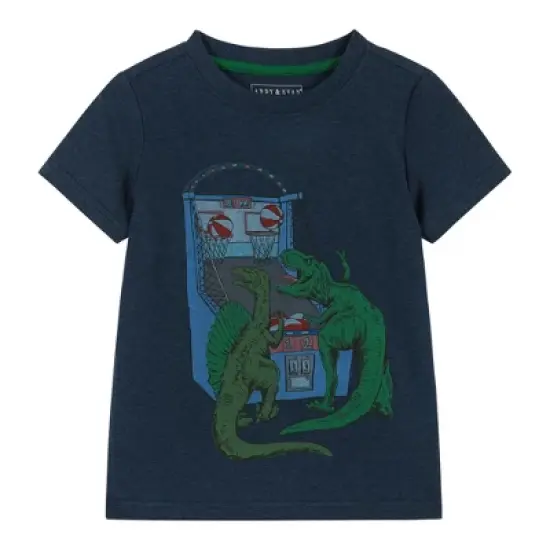 Andy & Evan  Toddler Arcade Dino Navy Short Sleeve Tee image {5}