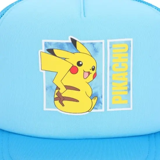 Pokemon Pikachu Mesh and Microfiber Youth Foam Trucker Hat image {3}