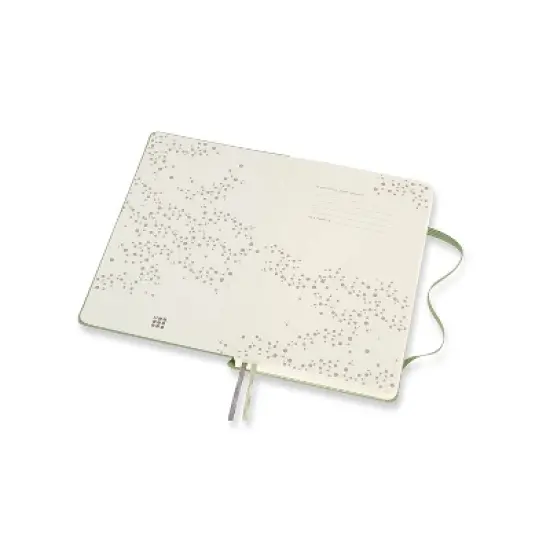 Moleskine Guided Journal 5.12"x8.25" Wellness: Hard Cover, Adult Wellness Notebook, 400 Pages, Elastic Closure, Light Green image {3}