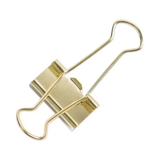 U Brands Binder Clips, Small, Gold, 72/Pack image {5}