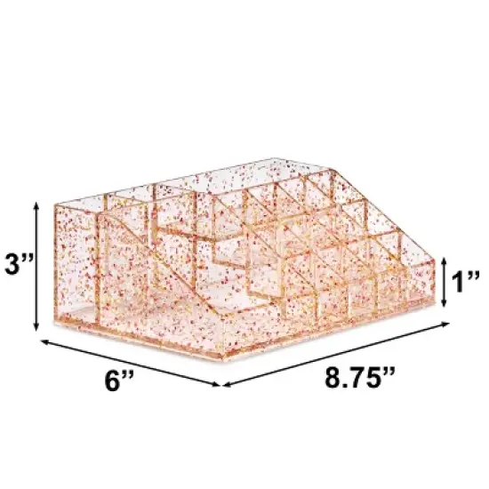 Sorbus 16 Slot Glitter Acrylic Makeup Organizer image {2}