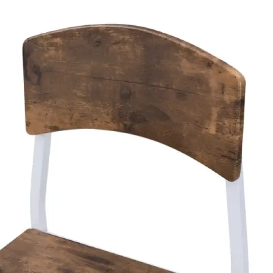 Farmhouse 5-piece Counter Height Drop Leaf Dining Table Set-ModernLuxe image {13}