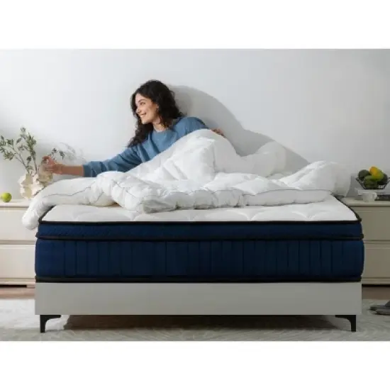 PAGED Breathable Cool Cover Memory Foam Mattress 10 Inch Hybrid Mattress with Individual Pocket Spring for Comfortable Sleep image {5}