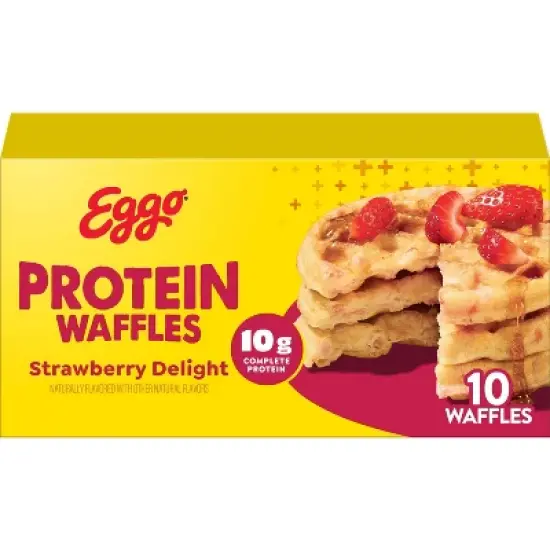 Eggo Frozen Protein Strawberry Delight Waffles - 12.3oz/10ct image {10}
