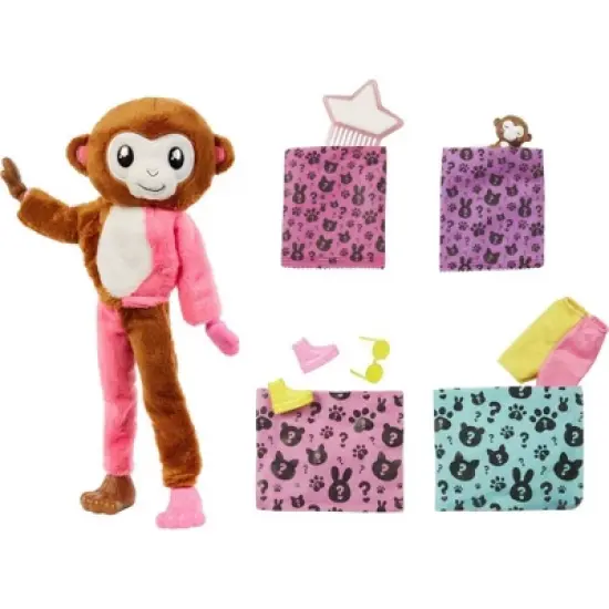 Barbie Cutie Reveal Jungle Series Monkey Doll image {3}