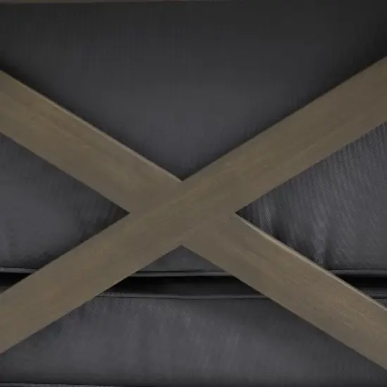 Christopher Knight Home Lyra Outdoor Acacia Wood 4 Seater 88.5" Sectional Sofa with Cushions image {6}