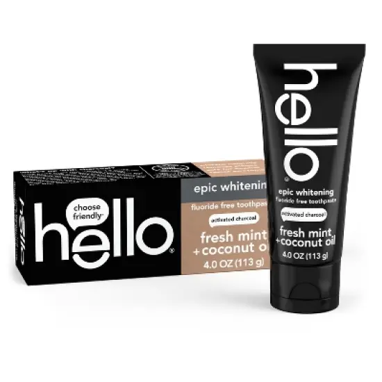hello Charcoal Fluoride-Free Whitening Toothpaste - Fresh Mint - 4oz image {14}