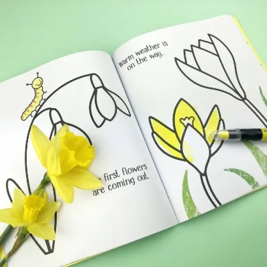 Little Coloring Springtime - by  Matthew Oldham (Paperback) image {1}