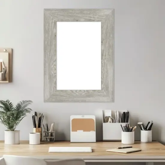 Amanti Art Dove Greywash Framed Dry Erase Magnetic Board image {5}
