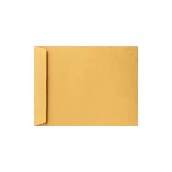 LUX 11 1/2 x 14 1/2 Open End Envelopes 500/Pack 28lb. Brown Kraft (318-500) image {1}