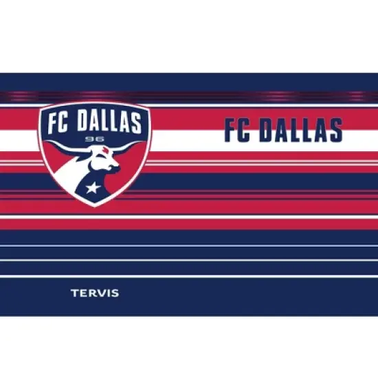 MLS FC Dallas 30oz Hype Stripe Stainless Steel Tumbler image {1}