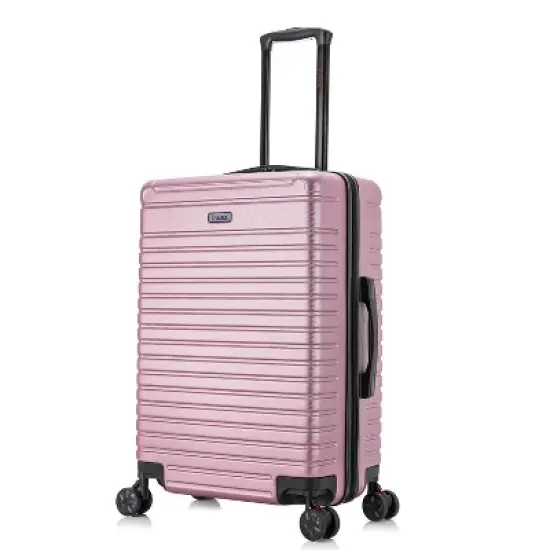 InUSA Deep Lightweight Hardside Medium Checked Spinner Suitcase image {9}