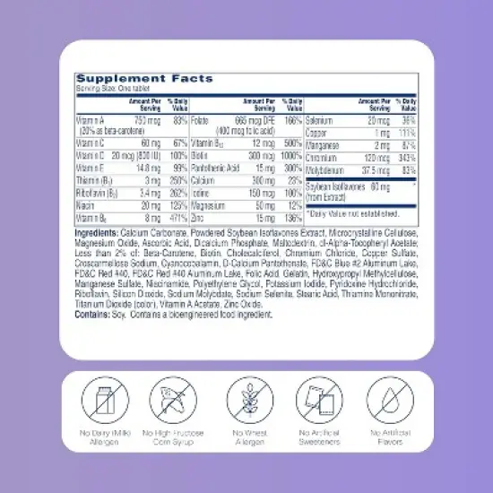 One A Day Women's Menopause Multivitamin with Vitamin A, C, D, E, Zinc &ndash; 50 Count for Immune Health & Bone Support image {4}