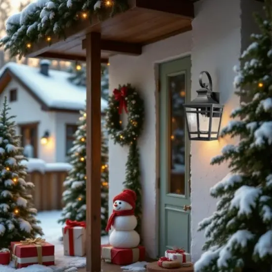 Large Outdoor Wall Lights for House, Wall Mount Outdoor Porch Lights Waterproof Black Outdoor Sconce Lights with Clear Glass for Patio Hallway(1 pack) image {1}