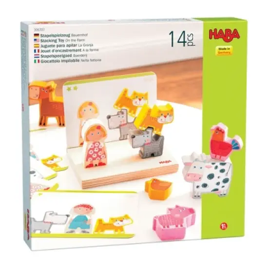 HABA On The Farm Stacking Toy (Made in Germany) image {7}