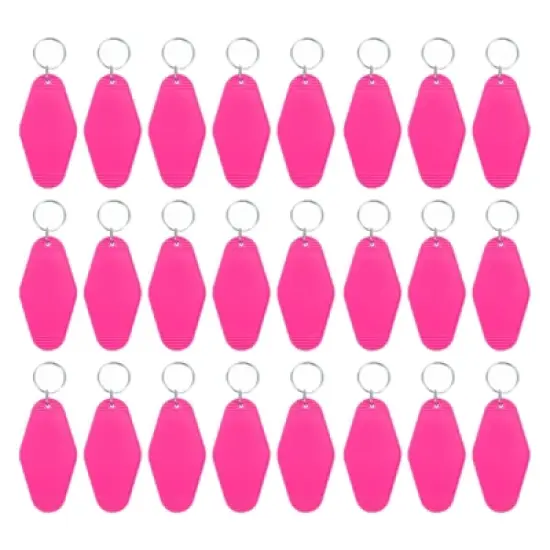 Unique Bargains Blank Vintage Motel Hotel Keychains Key Tag 24 Pcs image {28}