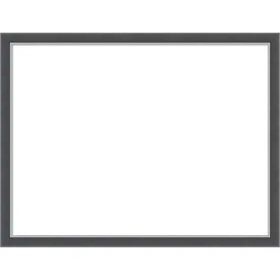 Amanti Art Eva Black Silver Thin Framed Dry Erase Magnetic Board image {12}