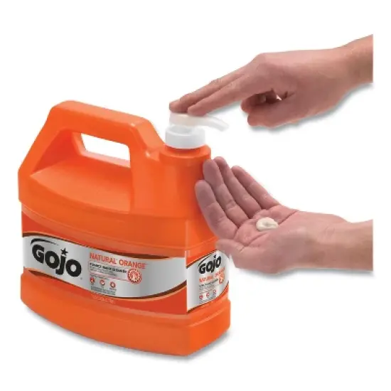 GOJO NATURAL ORANGE Pumice Hand Cleaner, Citrus Scent, 1 gal, 2/Carton image {2}