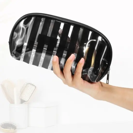 Unique Bargains Zipper PVC Clear Makeup Bag image {3}