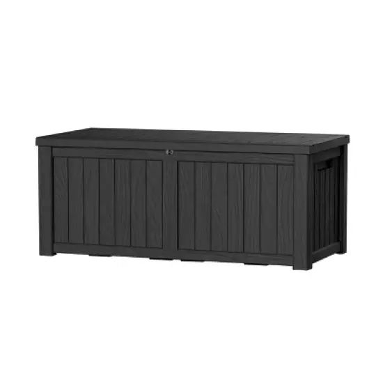 Yardgrace Water Resistant Resin Storage and Seating Outdoor Deck Box image {5}