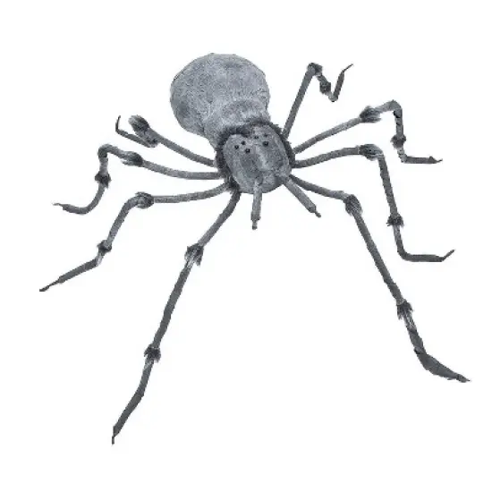 Morris Costumes 4 Ft. 5" Grey Latex Spider Halloween Decoration image {1}