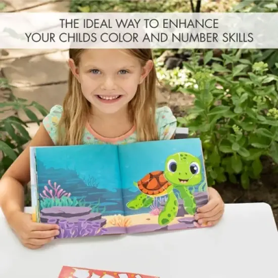 Fun Paint & Sticker Books for Kids (Set of 2) &ndash; Engaging Activity with Shapes & Numbers for Ages 4&ndash;8 &ndash; Great for Home or Travel image {2}