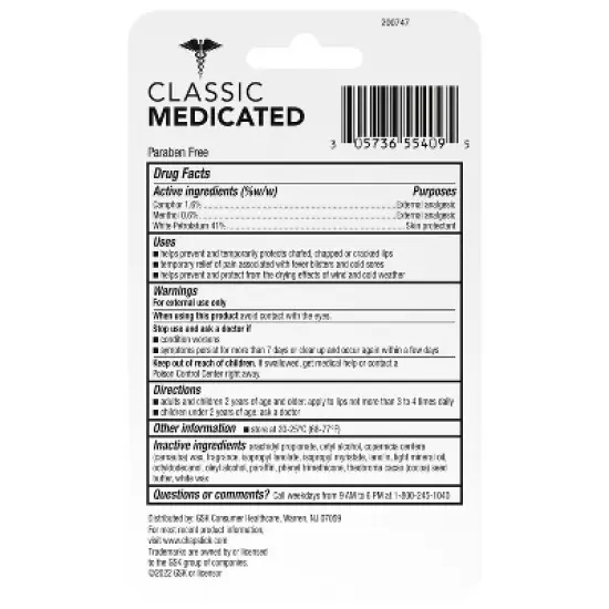 Chapstick Classic Medicated Lip Balms - 0.45oz/3ct image {1}