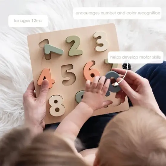 Pearhead Wooden Puzzle Numbers Toy image {2}