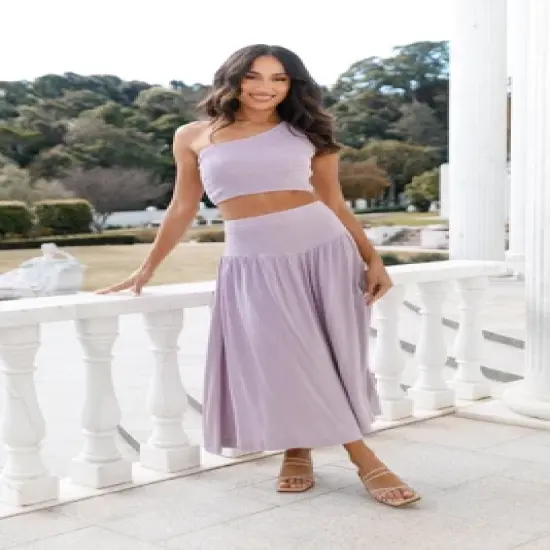 Petal and Pup Womens August Shirred Cropped Top image {1}