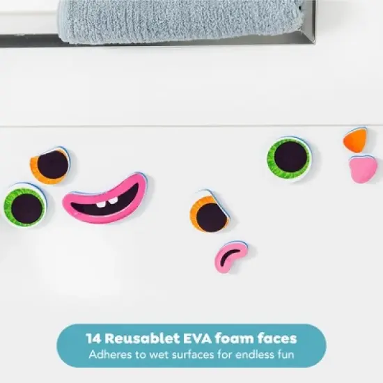 Tiger Tribe Foam Sticky Bath Faces for Tiles & Bath image {5}