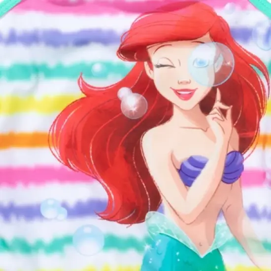 Disney The Little Mermaid Princess Ariel Girls One Piece Bathing Suit Little Kid to Big Kid image {6}