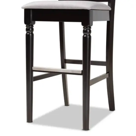 Set of 2 Alexandra Barstool - Baxton Studio image {5}