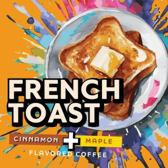 Java Factory French Toast  Flavored Ground Coffee Bags, 10 oz Bag, 6 pack image {1}