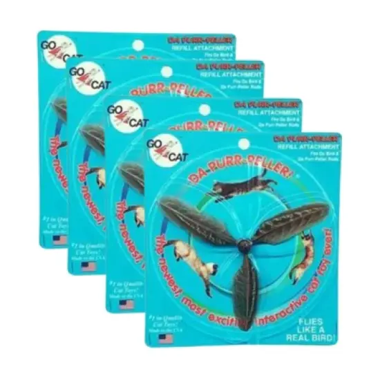 GoCat Da Purr-Peller Cat Toy Refill (4-Pack) image {1}