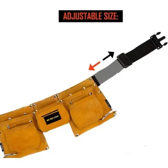 Big Mo's Toys Pretend Suede Tool Belt with Adjustable Strap image {6}
