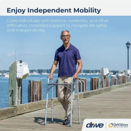 DRIVE MEDICAL DELUXE WALKER 2 BUTTON image {1}