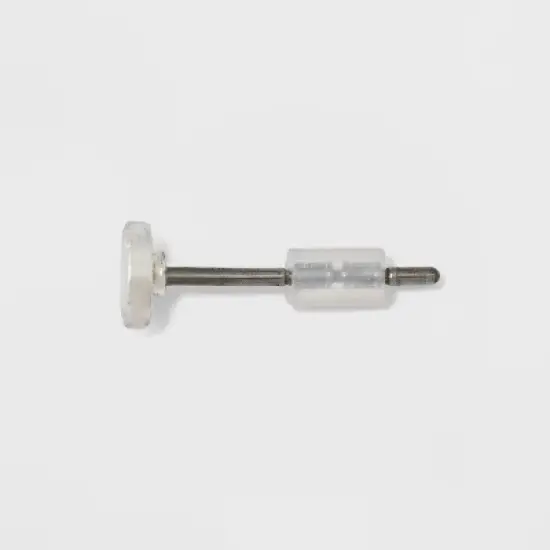 Two Stones, Two Balls, Triangle, Flat Circle, & Hoop Stud Earring Set 8pc - A New Day&trade; image {1}